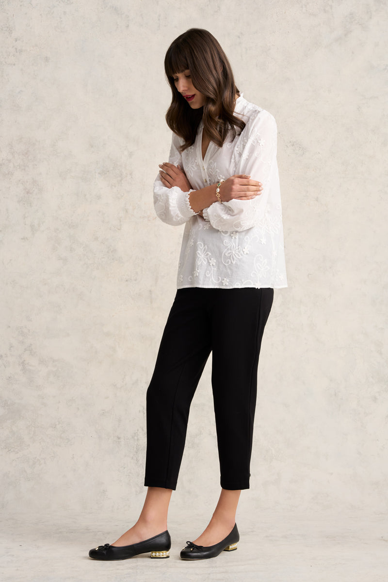 Jolie Pearl Ballet Flat - Black