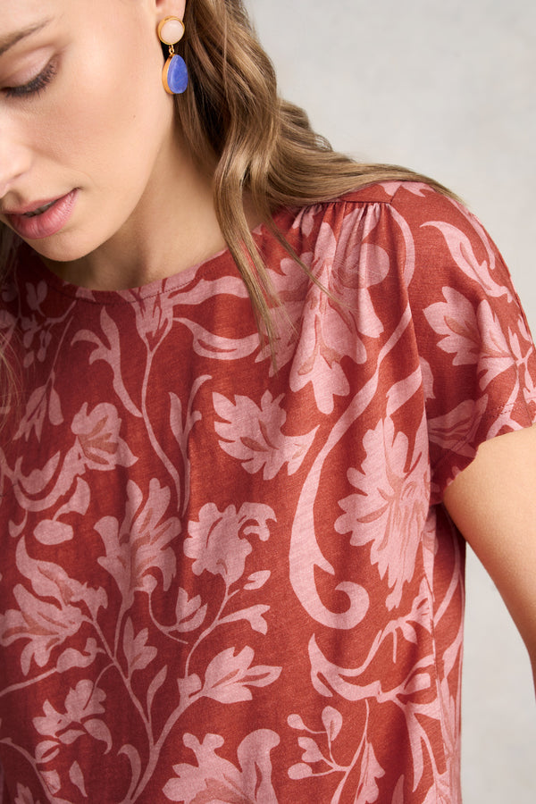 Printed T-Shirt – Rosewood Print