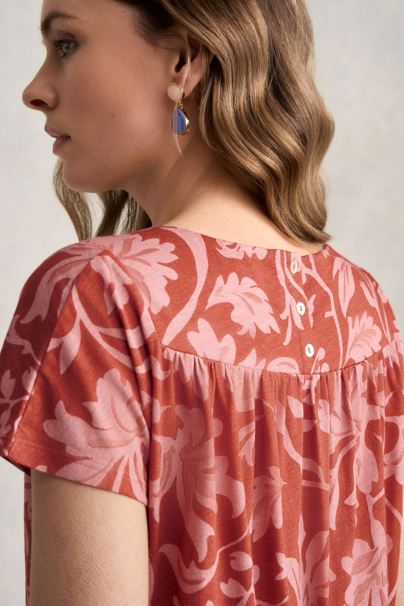 Printed T-Shirt – Rosewood Print