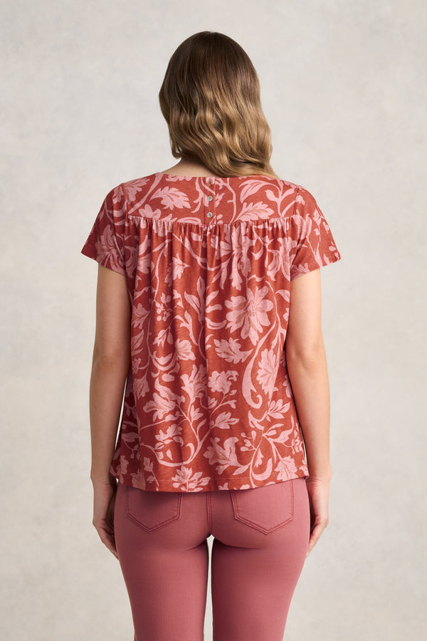 Printed T-Shirt – Rosewood Print