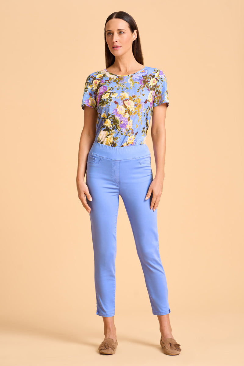 Bengajean Ankle Length Tied Cuff - Bright Bluebell