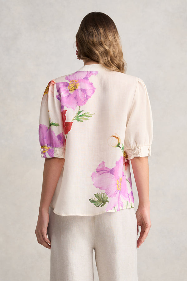 Ramie Blouse – Poppy Print