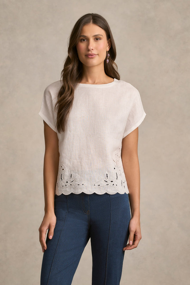 Embroidered T-Shirt - White
