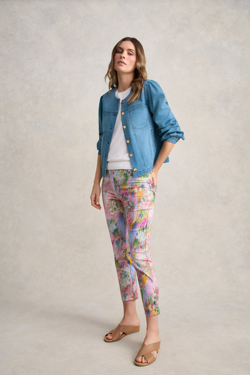 Bengajean® 7/8th Button Detail – Meadow Print