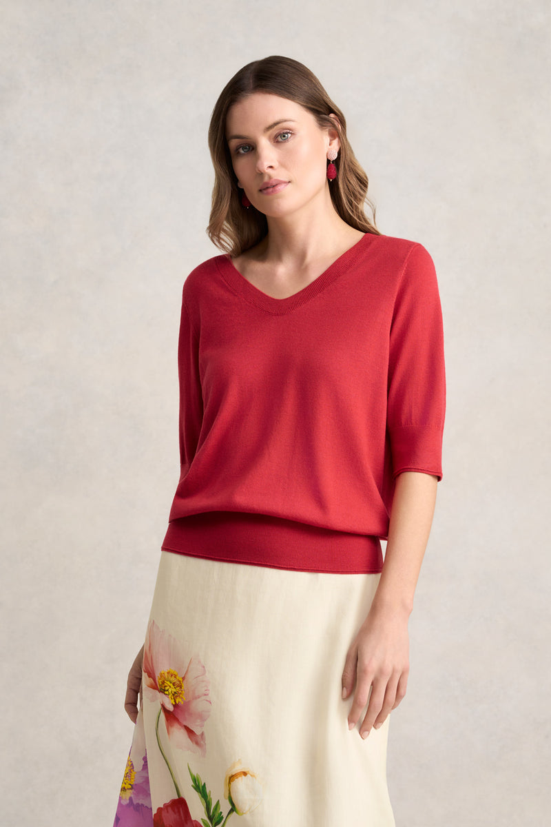 Half Sleeve Wool Knit – Poppy