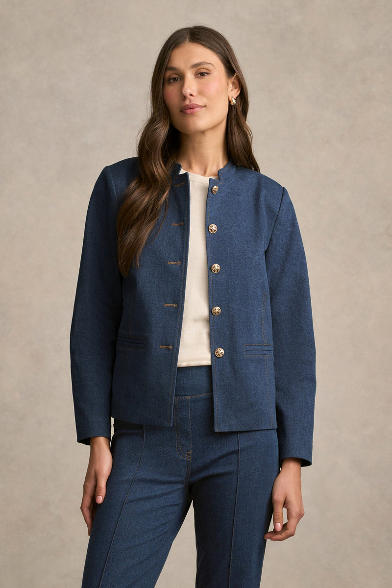 Admiral Denim Jacket - Mid Indigo Wash