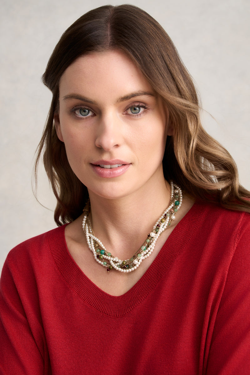 Entwined Strand Necklace – Multicolour