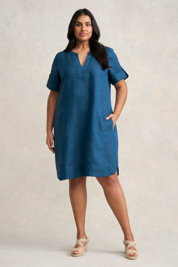 French Linen Shift Dress