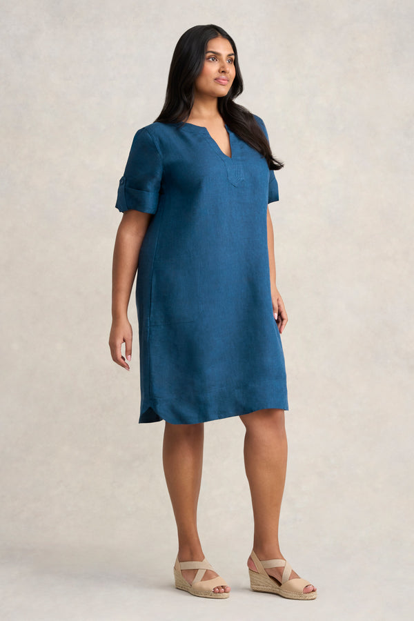 French Linen Shift Dress