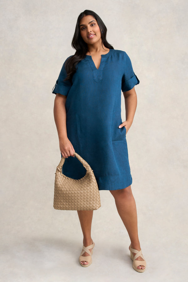 French Linen Shift Dress