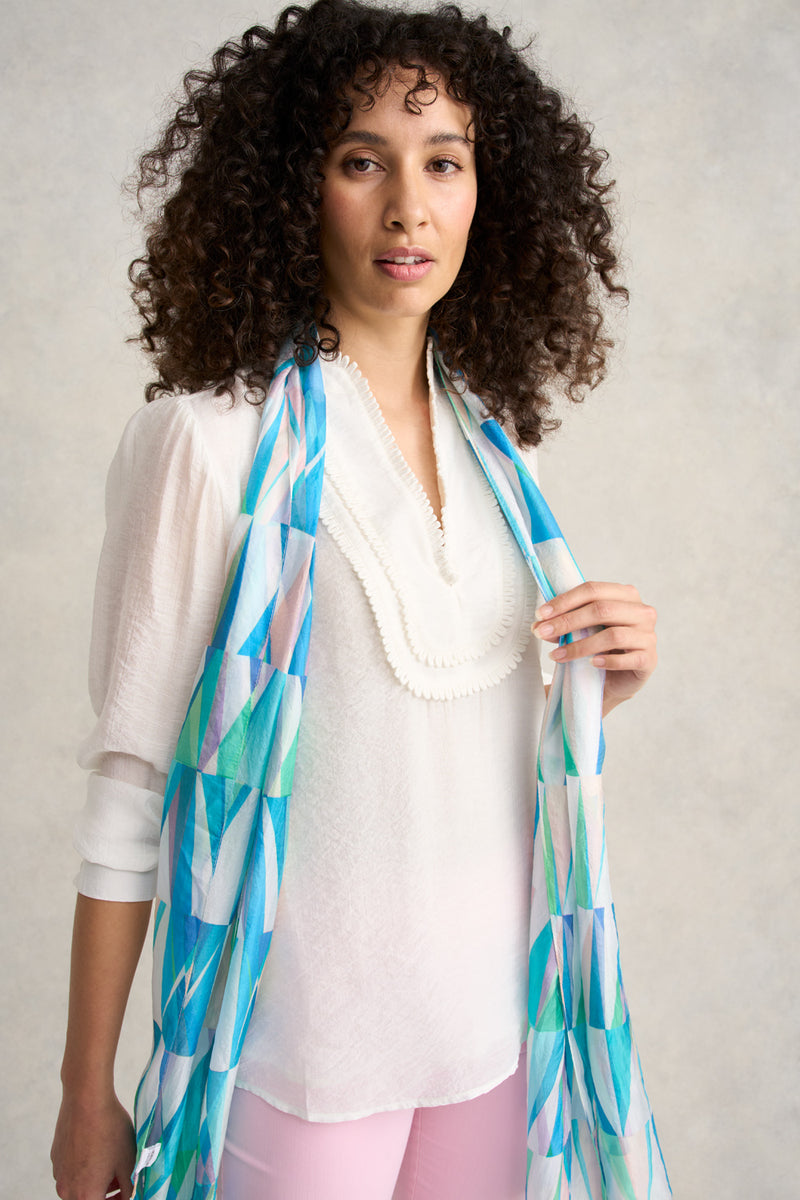 Loop Detail Blouse - Cream