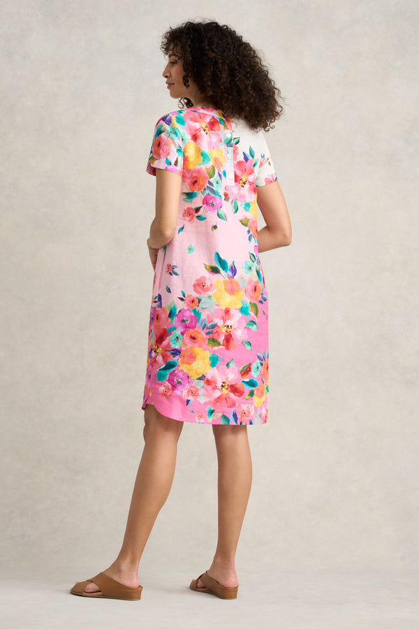 Printed French Linen Dress