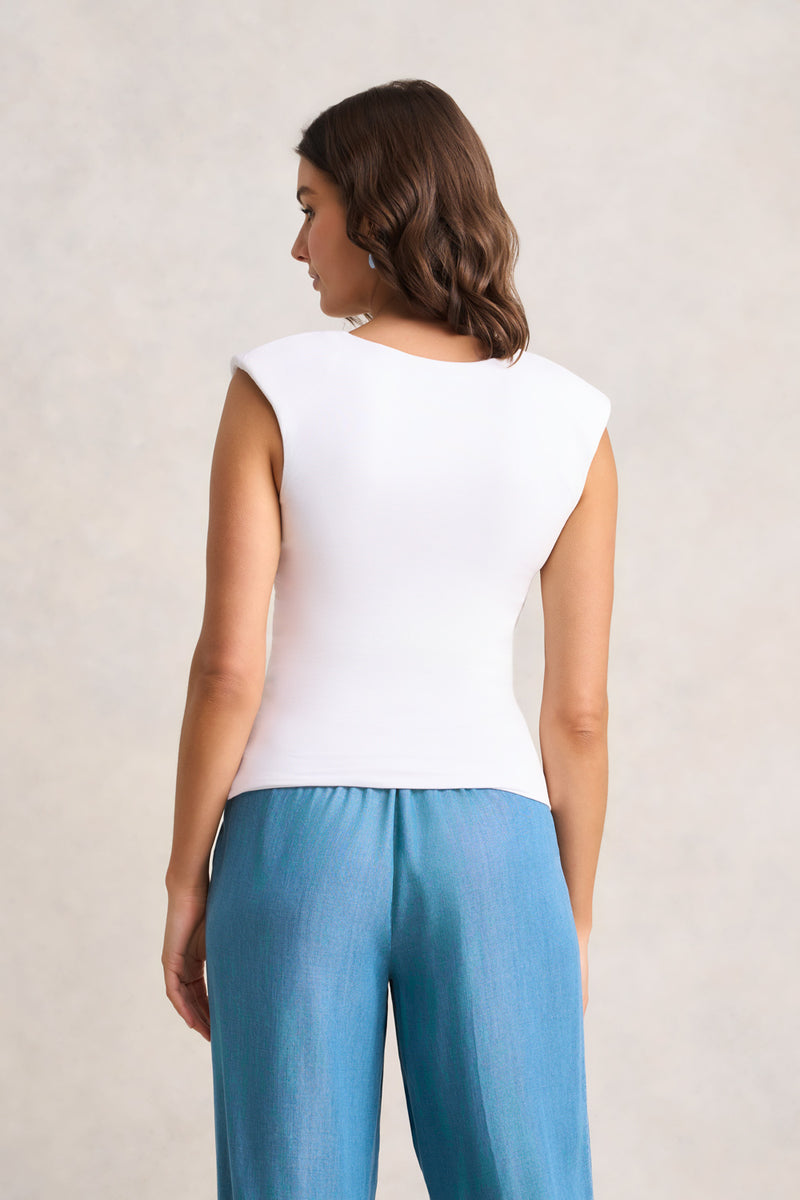 Double Layer Shaping Tank – White