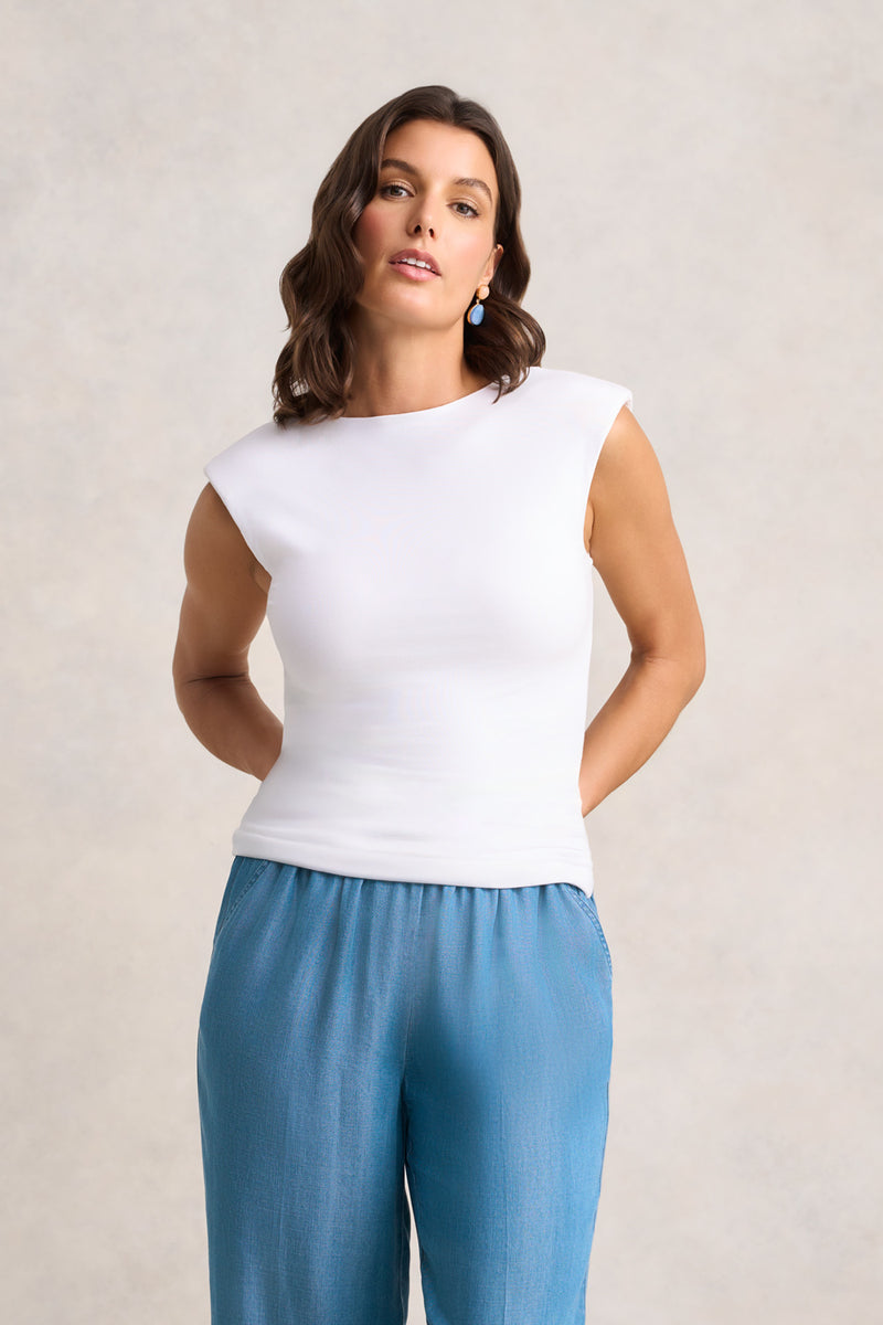 Double Layer Shaping Tank – White