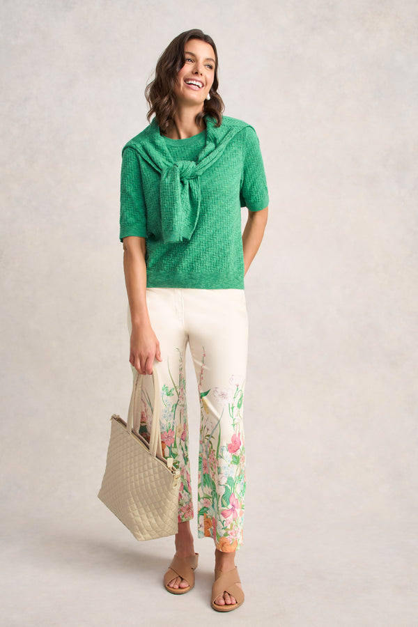 Bengajean® 7/8 Relaxed Fit – Botanical Print