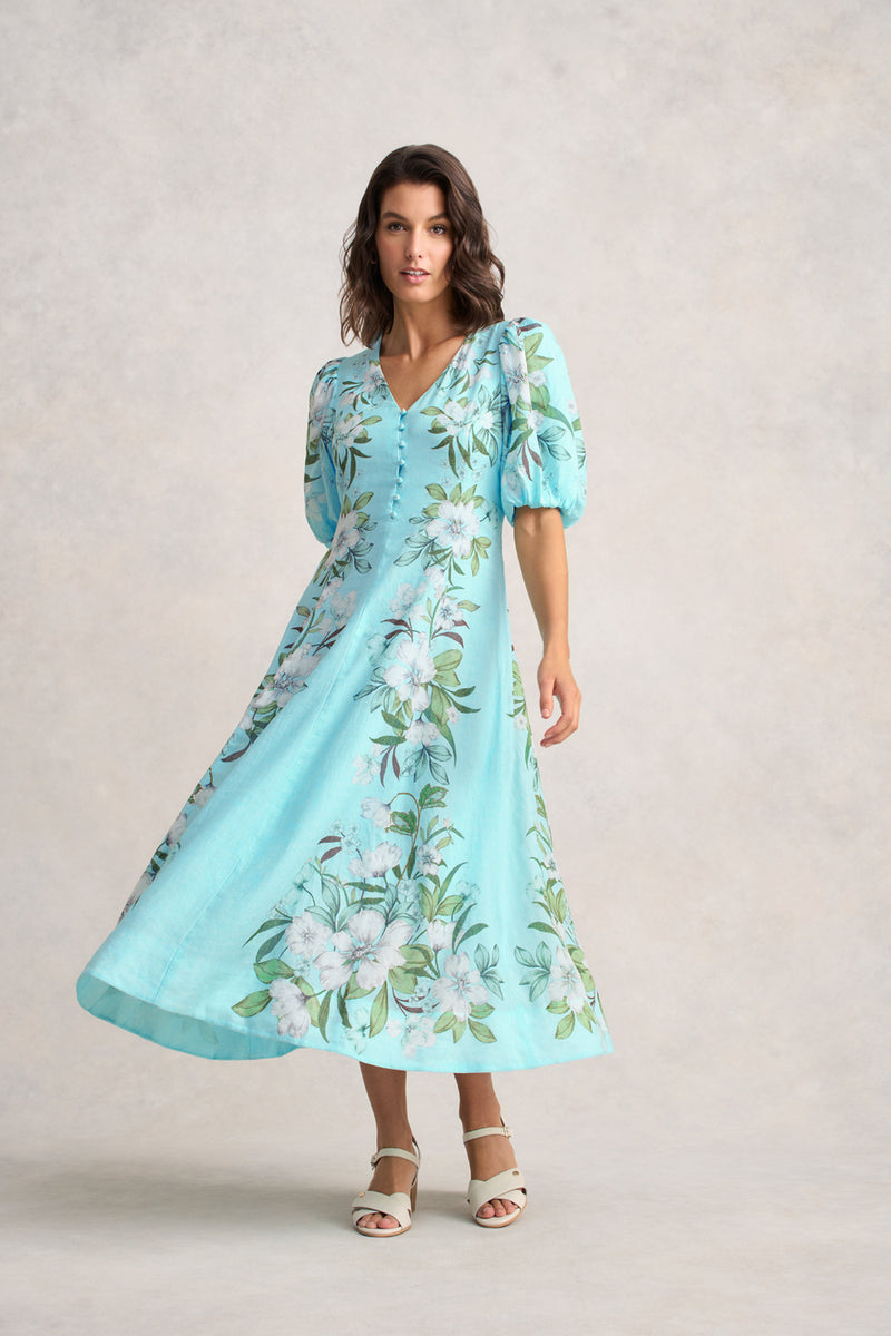 Border Print Dress – Placement Print