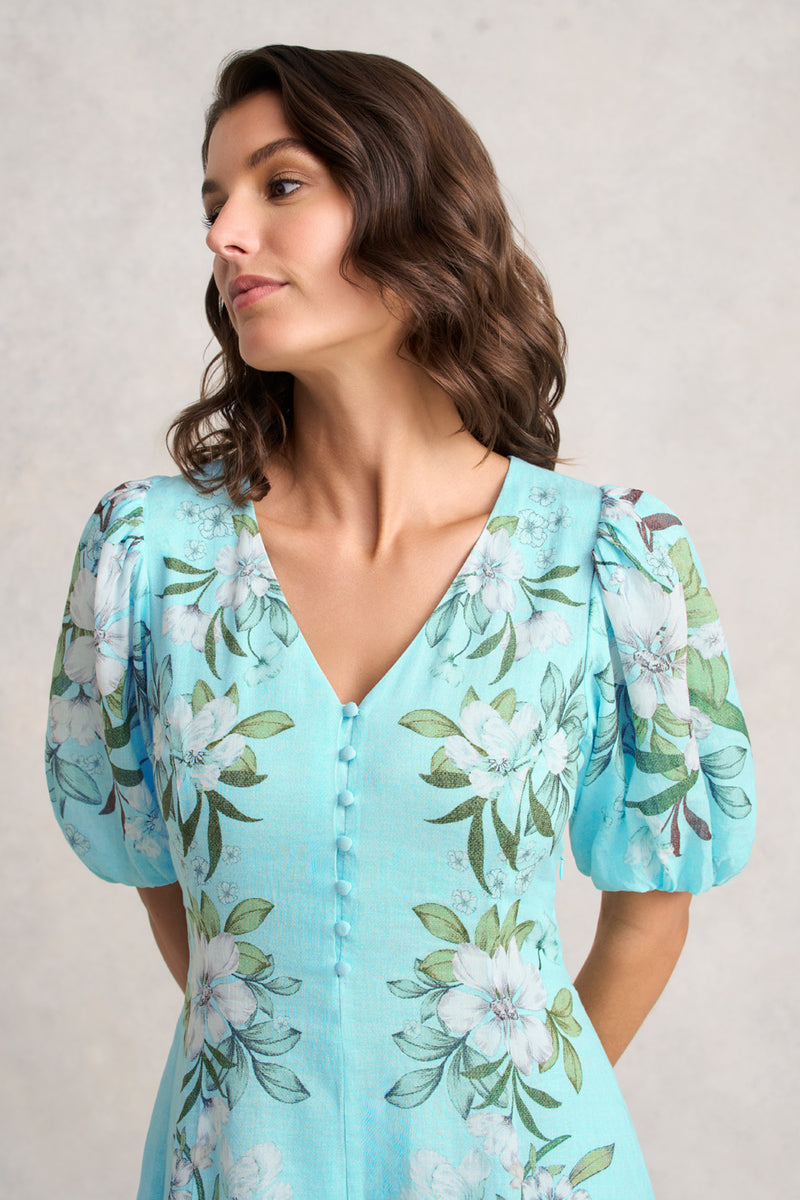 Border Print Dress – Placement Print