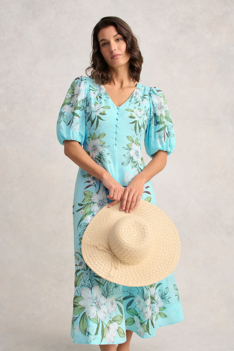 Border Print Dress – Placement Print