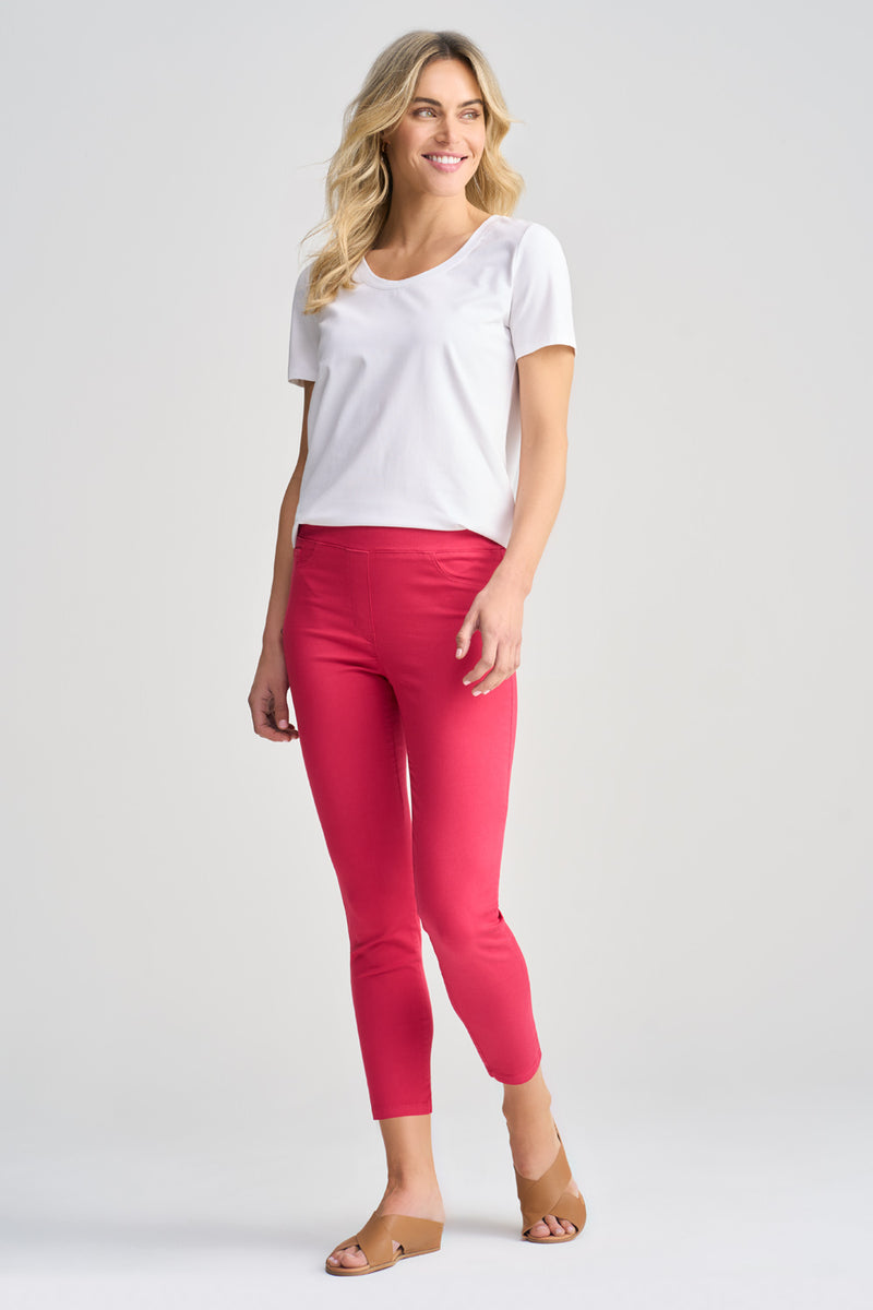 Bengajean Ankle Length Skinny Leg - Dusty Rose