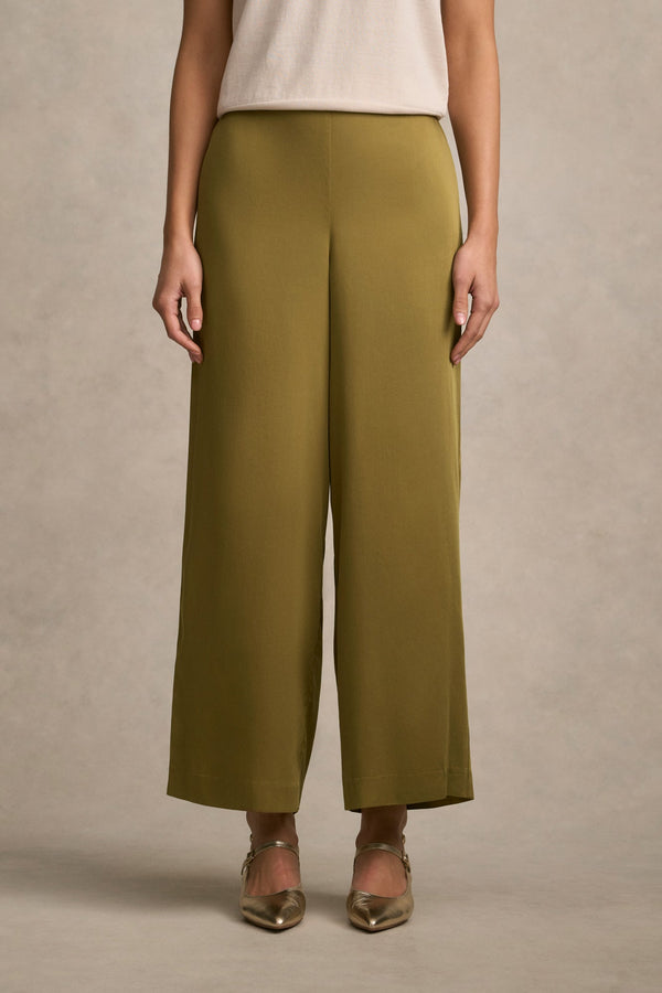 Wide Leg 7/8 Pant - Bronze
