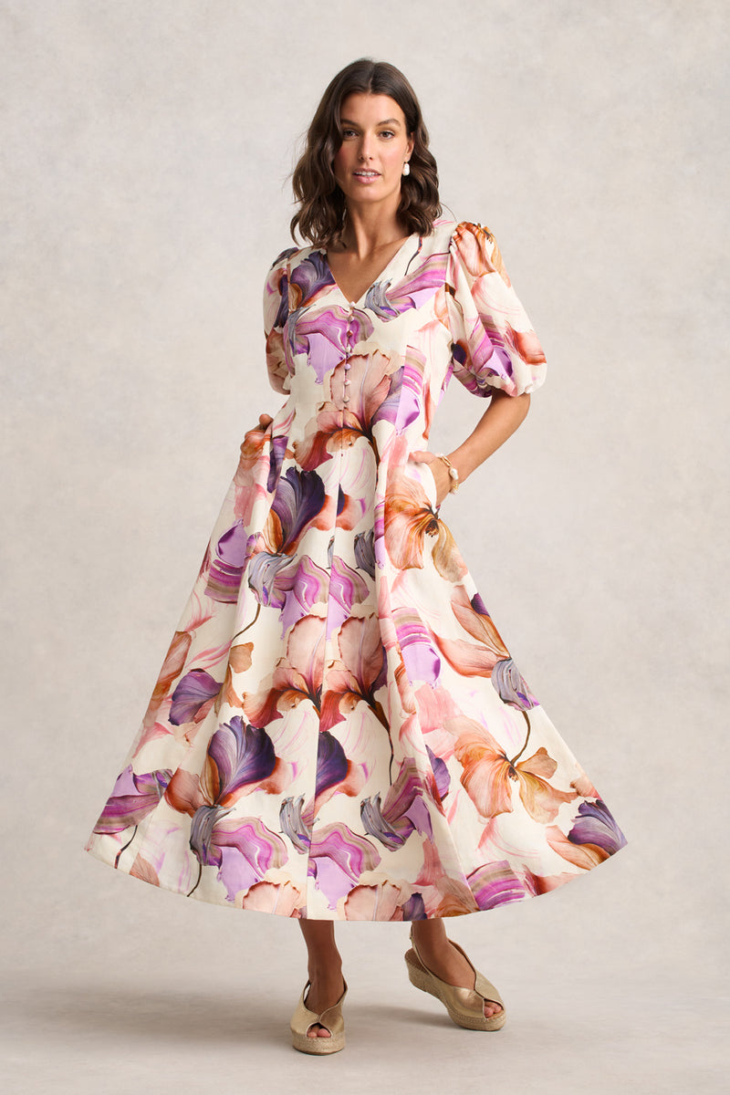 Special Occasion Dress – Impasto Floral Print