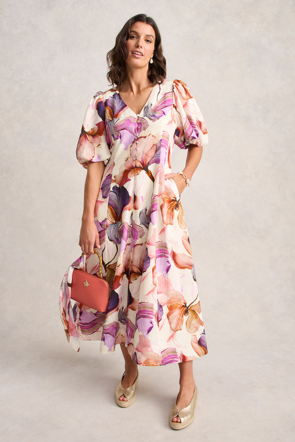Special Occasion Dress – Impasto Floral Print