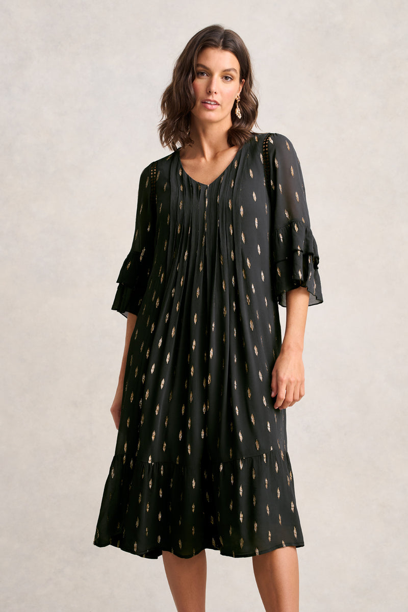 Lurex Clip Dress – Lurex Clip Jacquard