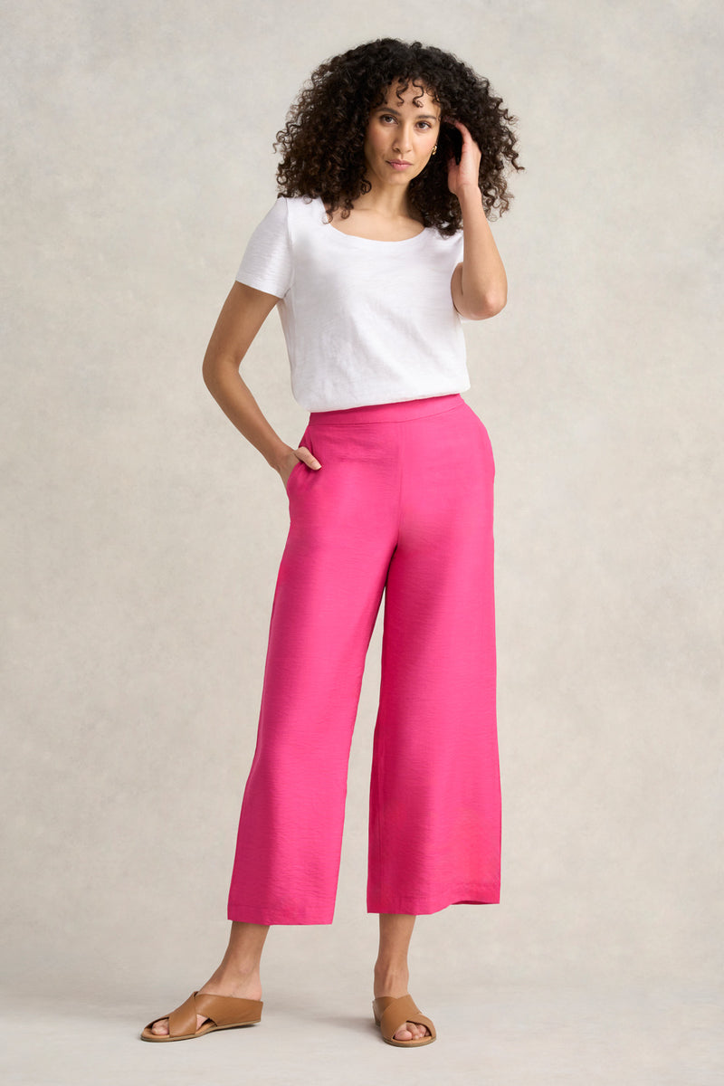 7/8th Wide Leg Pant Blue Illusion