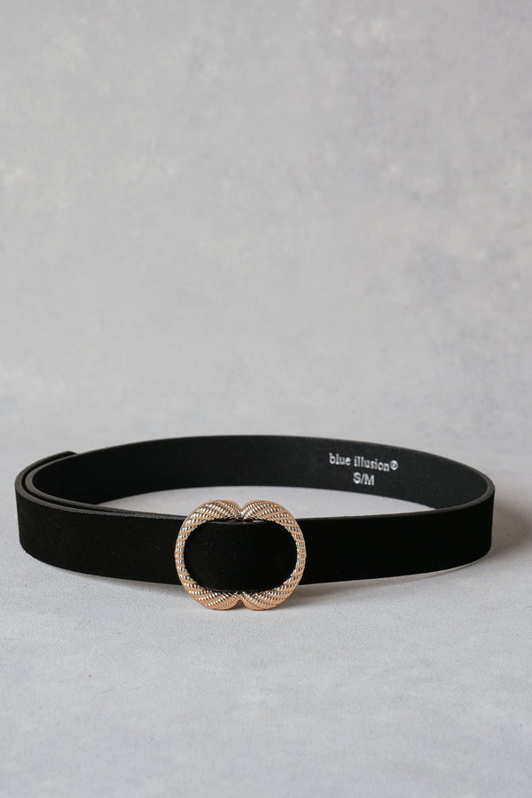 Sienna Suede Belt - Black