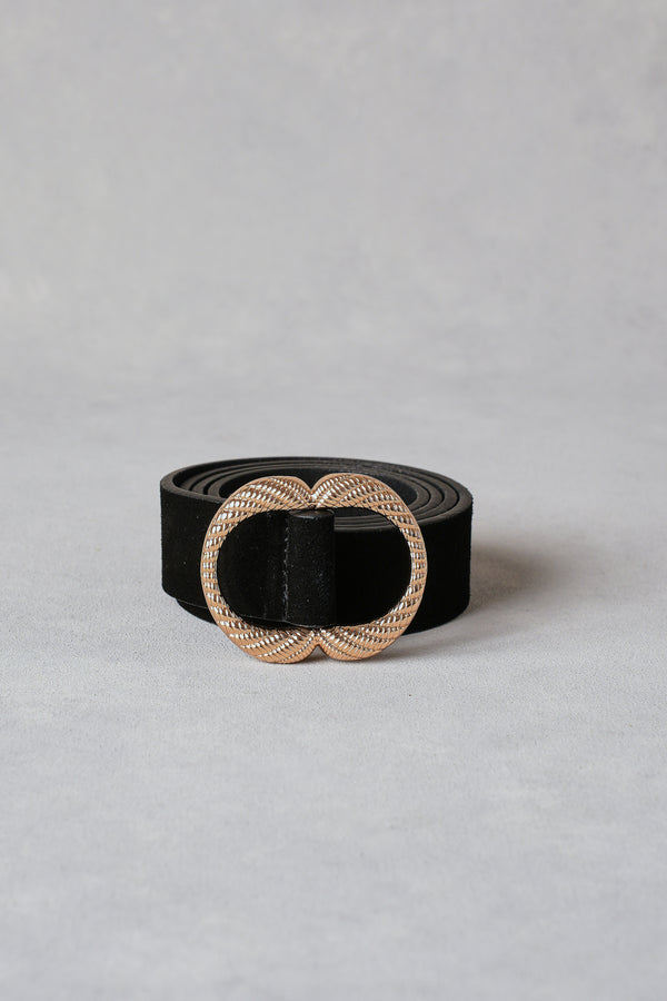 Sienna Suede Belt - Black