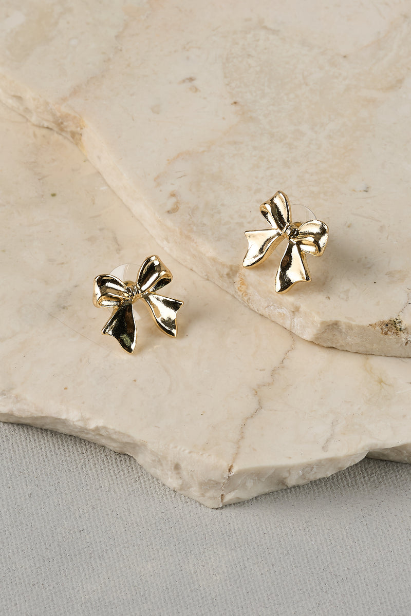 Bow Studs - Gold