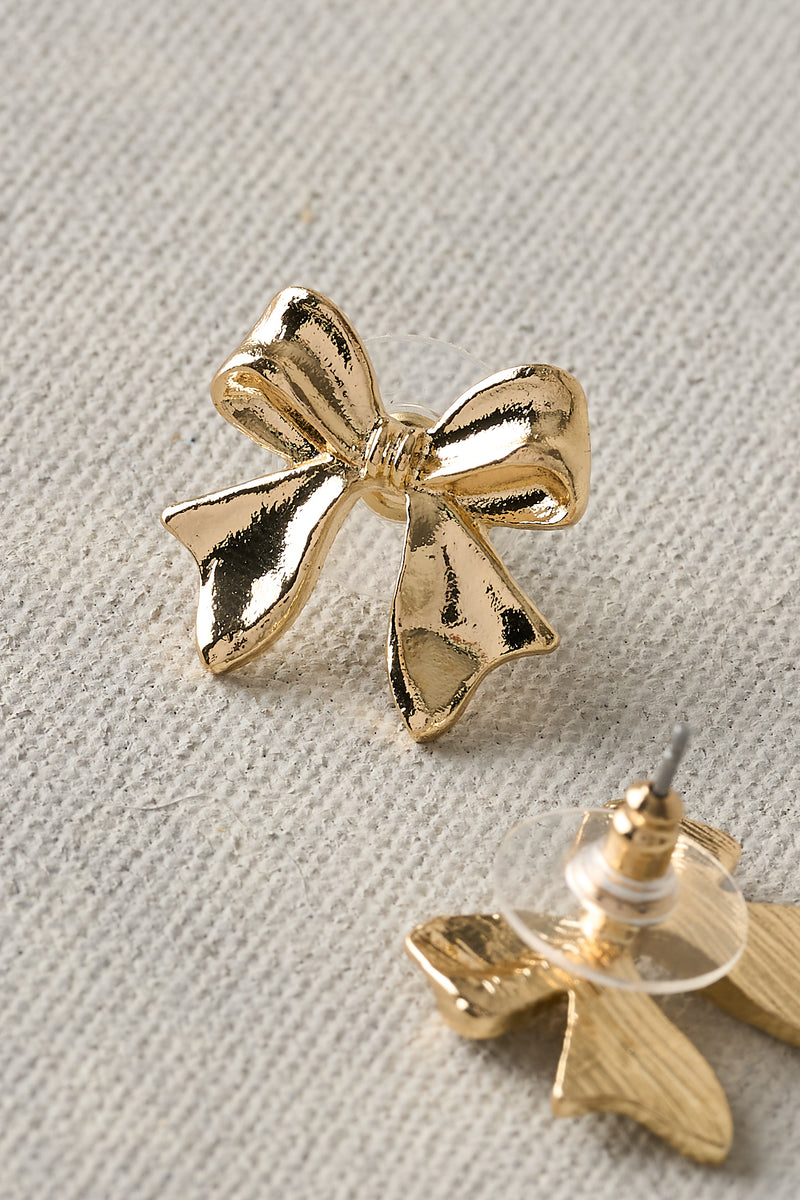 Bow Studs - Gold