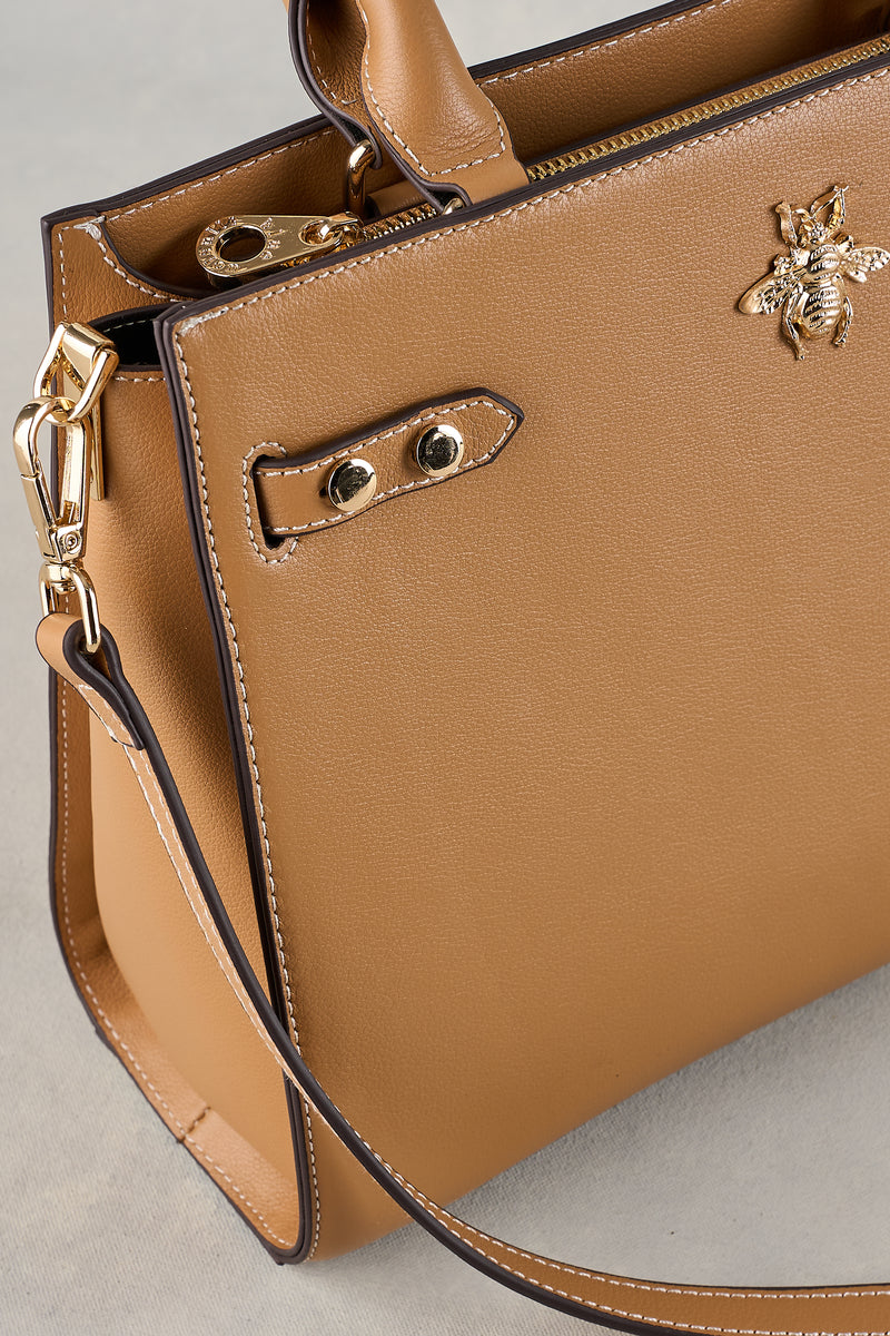 Structured Tote - Tan