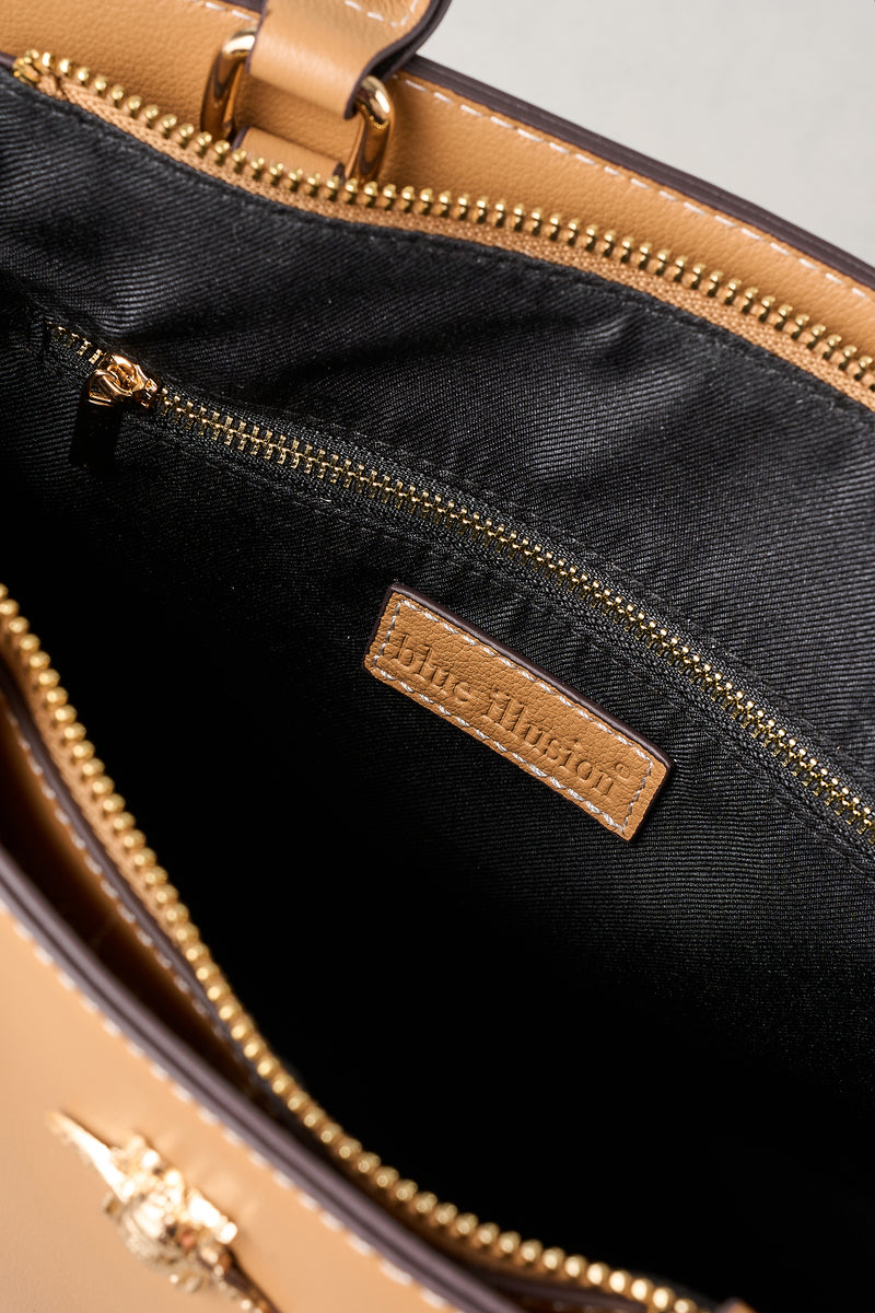 Structured Tote - Tan