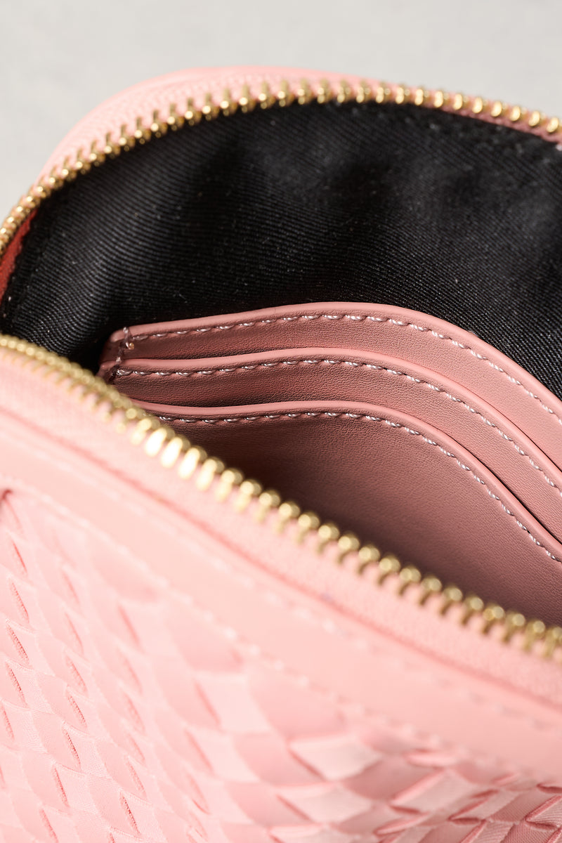 Soft Woven Phone Bag - Light Pink