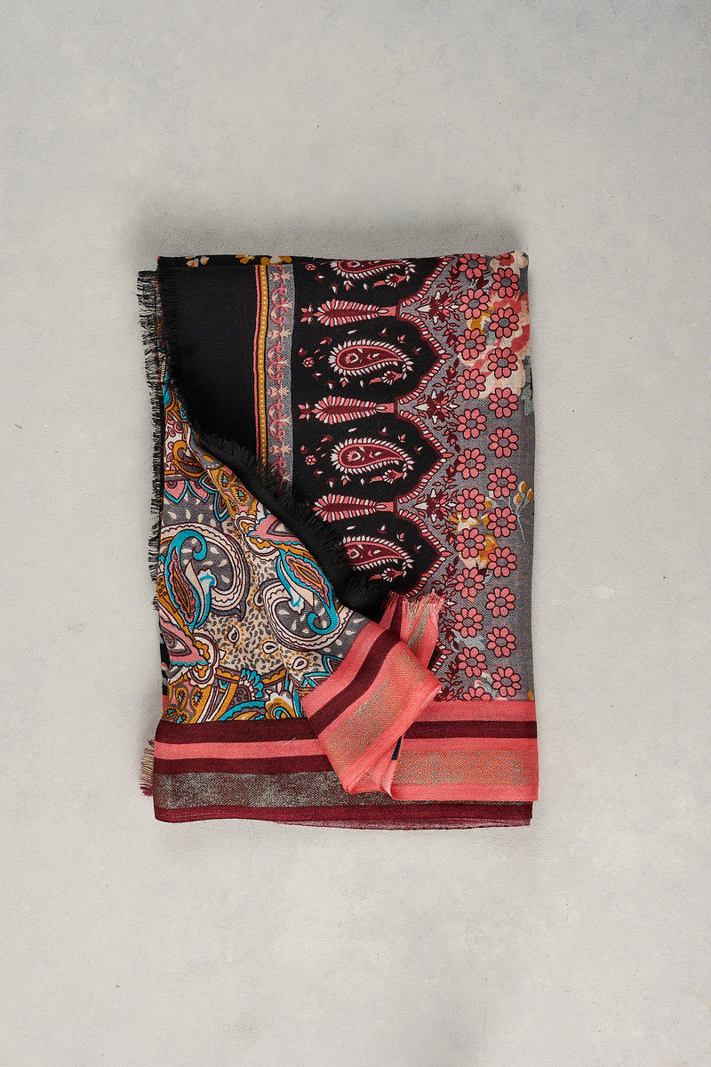 Floral Paisley Scarf – Multicolour