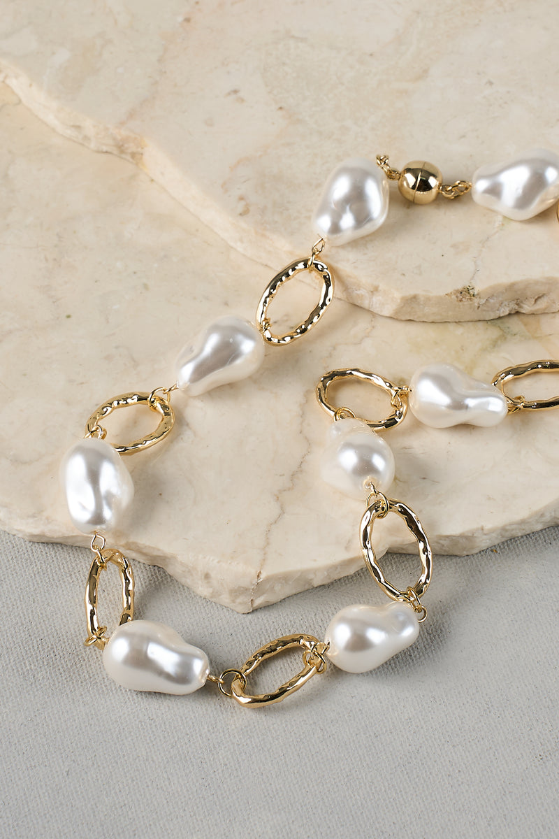 Baroque Pearl Necklace – Cream