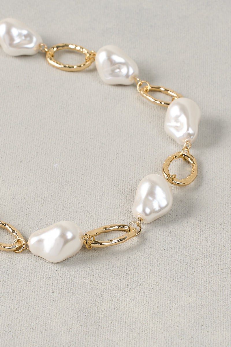 Baroque Pearl Necklace – Cream