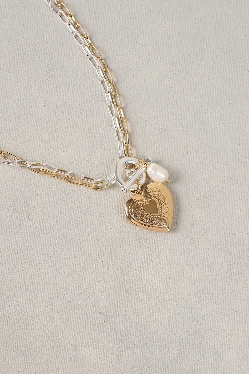 Heart Locket Necklace – Multi