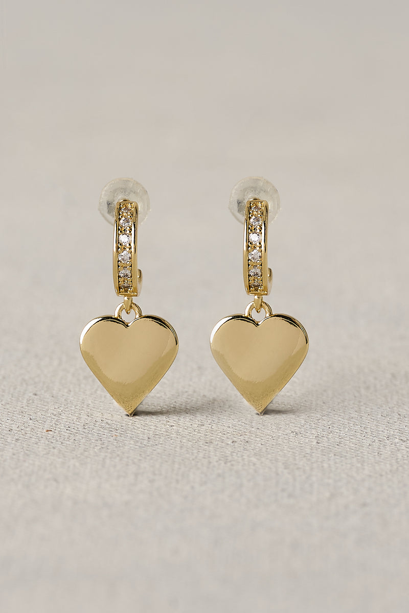 Heart Studs – Gold