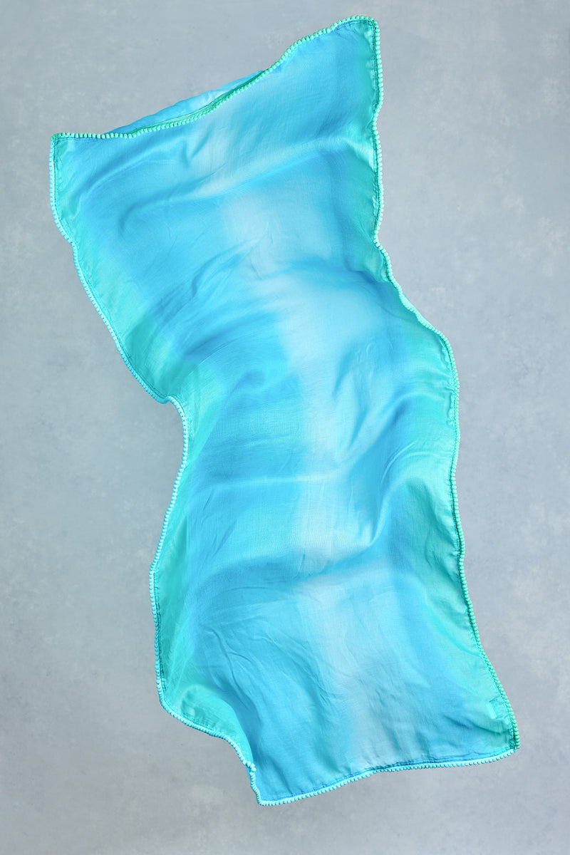 Ombre Scarf – Blue