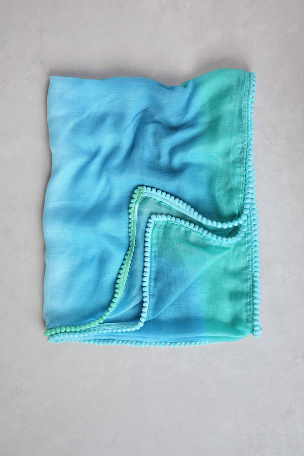 Ombre Scarf – Blue