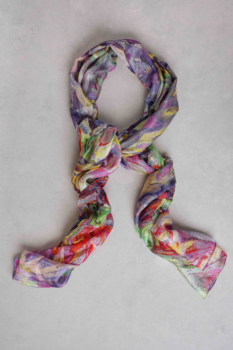 Abstract Floral Scarf – Multicolour