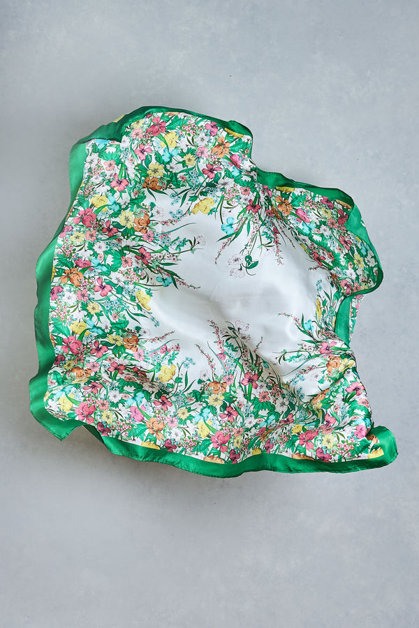 Floral Square Scarf – Multicolour