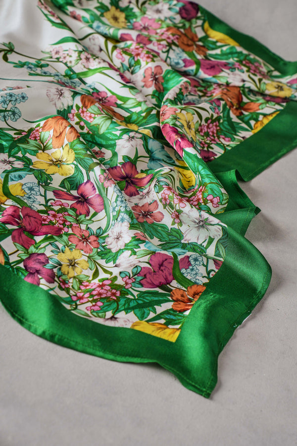 Floral Square Scarf – Multicolour