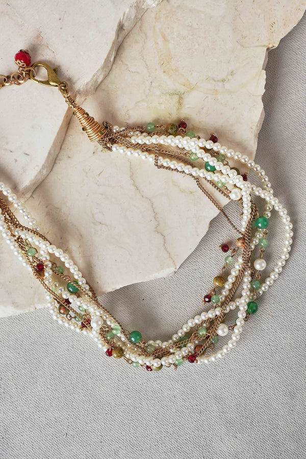 Entwined Strand Necklace – Multicolour