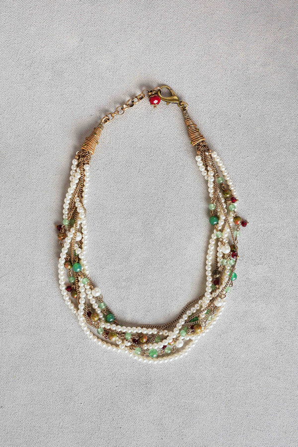 Entwined Strand Necklace – Multicolour