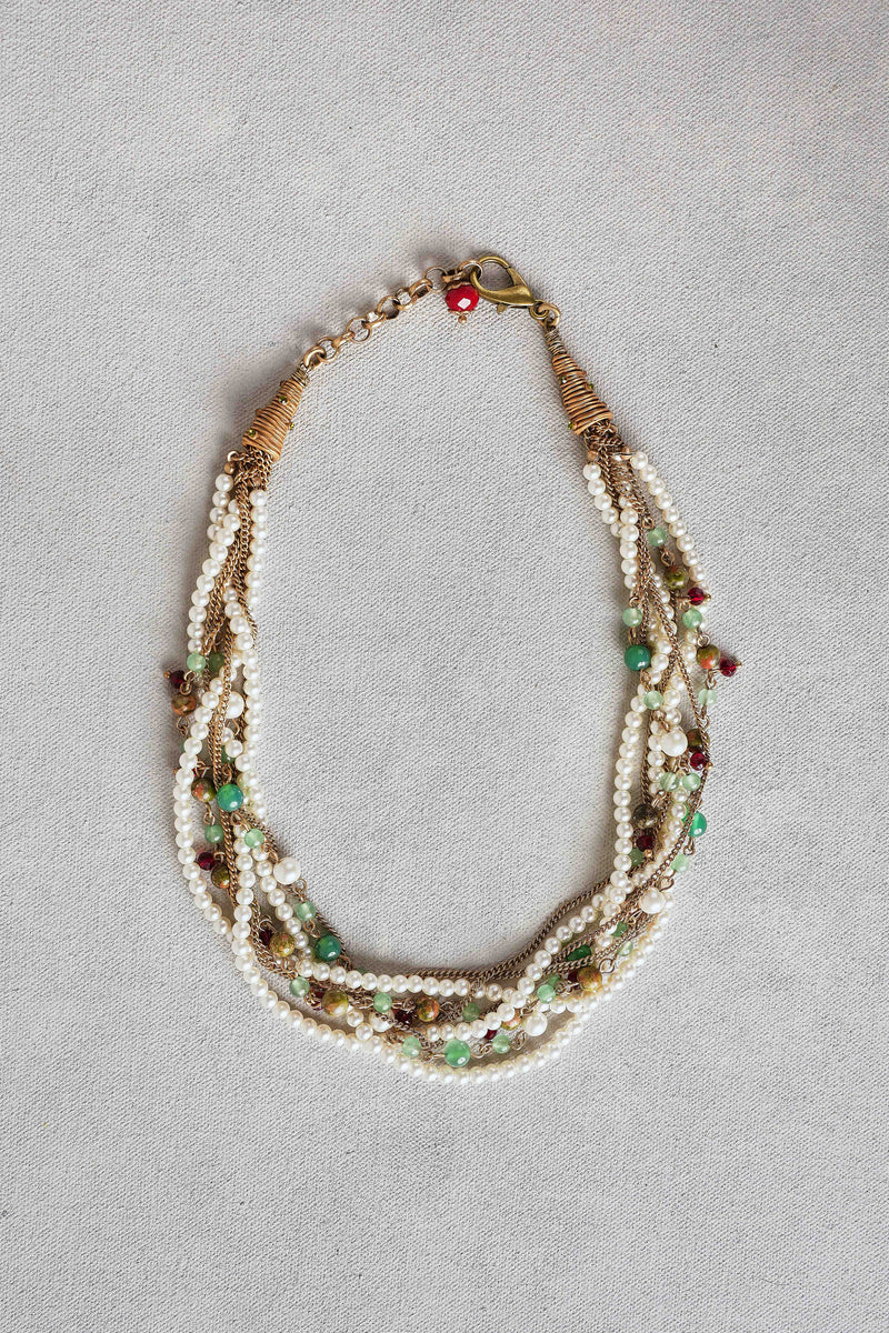 Entwined Strand Necklace – Multicolour