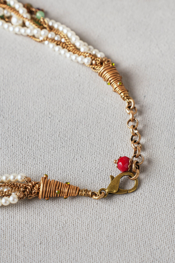 Entwined Strand Necklace – Multicolour