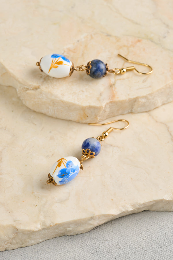 Mixed Stone Droplets - Blue Multi
